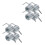 8Pcs Heavy Duty Hydraulic Jack Return Spring for Car Use Silver Iron 8