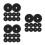 30Pcs Black Breathable Non Woven Tree Mulch Cover Root Control Fabric 5