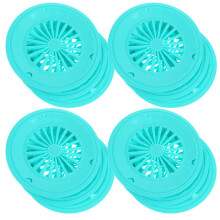 36Pcs Sky-Blue Bbq Paper Plate Holder Reusable PP Food Serving Stand