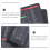 4Pcs Desk Mat Mouse Pad with Office Non-Slip Bottom 6