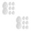 16Pcs White Paper Easter Eggs DIY Paintable Crafts for Holiday Decor 4