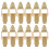 24 Pcs Lock Stainless Steel Iron Square 1