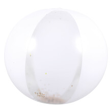 15Pcs White PVC Inflatable Glitter Sequin Beach Balls Kids Pool Toys