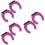 6Pcs Compact Purple Mic Wall Hook Holder Anti-Drop Wireless Mic Stand 8