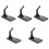 10Pcs Black Plastic Aircraft Model Display Stands for Desk Decor 4