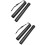 2Pcs Portable Telescoping Poster Storage Tube Black ABS Material 8