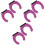 6Pcs Compact Purple Mic Wall Hook Holder Anti-Drop Wireless Mic Stand 4