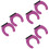 6Pcs Compact Purple Mic Wall Hook Holder Anti-Drop Wireless Mic Stand 7