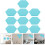 20Pcs Wall-Mounted Sky-Blue Felt Boards for Message and Reminder Use 4