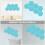 20Pcs Wall-Mounted Sky-Blue Felt Boards for Message and Reminder Use 5