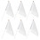 216Pcs White Referee Flags Blank Hand Held Flags for Outdoor Use 4