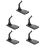 10Pcs Black Plastic Aircraft Model Display Stands for Desk Decor 6