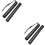 2Pcs Portable Telescoping Poster Storage Tube Black ABS Material 7