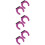 6Pcs Compact Purple Mic Wall Hook Holder Anti-Drop Wireless Mic Stand 9