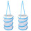 2Pcs Blue Foldable Butterfly Cage Mesh Net for Breeding and Study 3