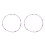 2Pcs Purple Plastic Bag Chains Crossbody Strap Purse Charm Decorative 4