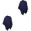 2Pcs Breathable Nursing Covers Dark Blue for Moms Use 2