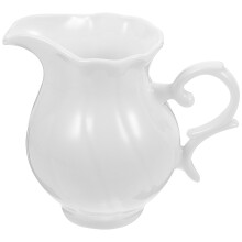 2St Duurzame Keramische Melkkan Wit Voor Koffiebar En Thee Moment