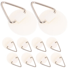 100St Decoratieve Plate Hangers Voor , Wit, Kunststof Met Staal