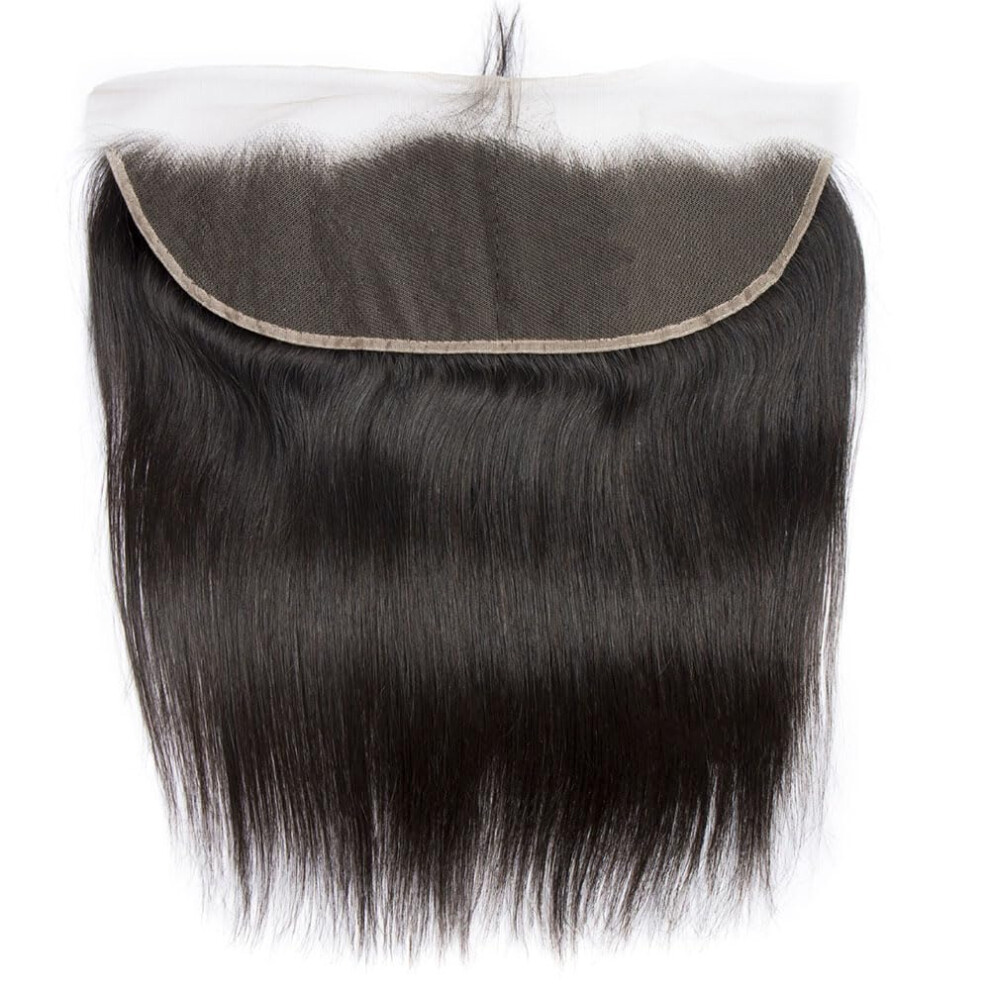 Unisex 13X4 Hd Lace Frontal Wig 16 Inch Human Hair Pre Plucked With Baby Hair Glueless Natural Hairline