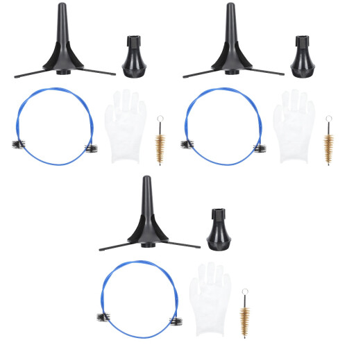3Sets Windinstrument Borstels Met Diverse Kleuren 2