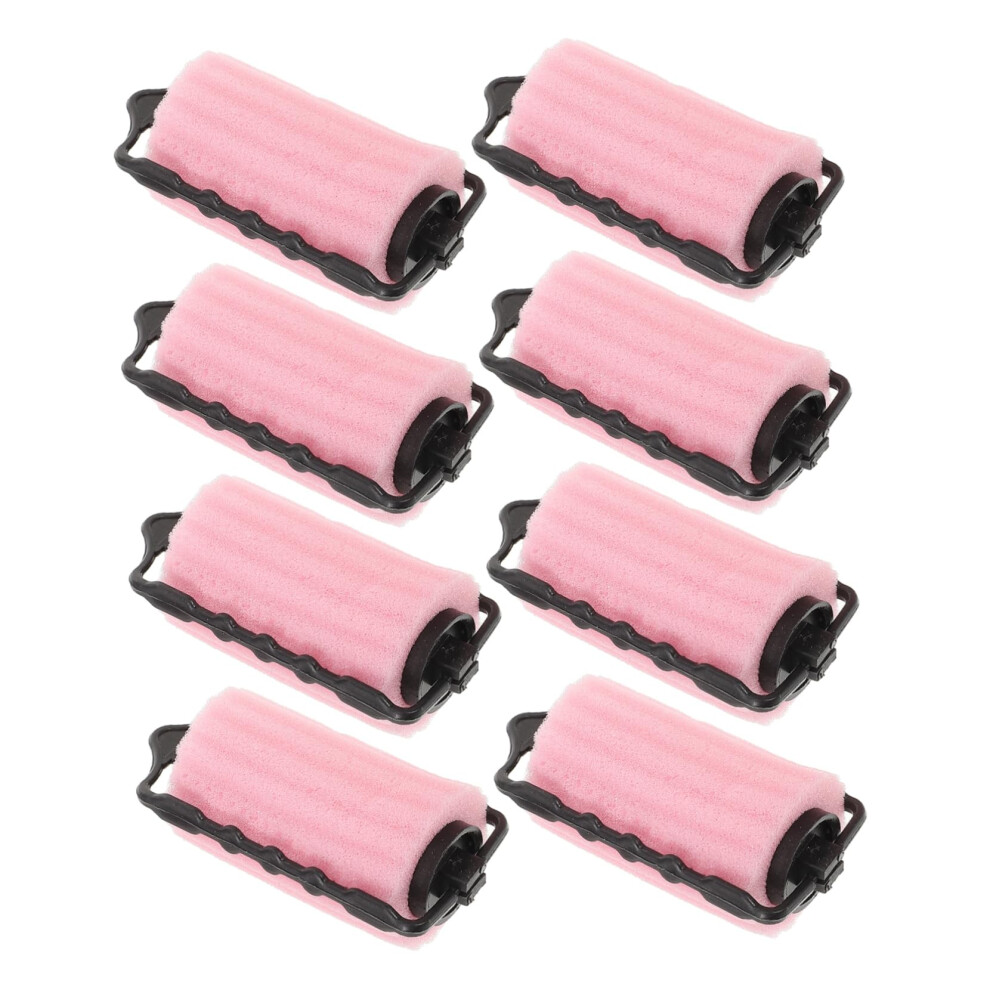 8pcs Heatless Sponge Hair Rollers for Long Hair Soft Sleep Comfort Curlers with Jumbo Volume
