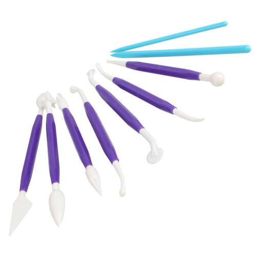 Outil de sculpture en argile plastique (9 pièces) 2