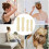 Chignon en mousse éponge, forme donut, pour de multiples coiffures, mariages, voyages, blanc 3