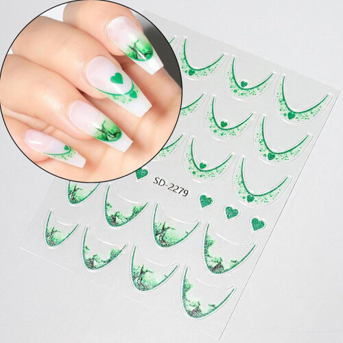 French Tip Nail Stickers 14 Sheets Easy Precision Application LongLasting Adhesive for Beginners 1