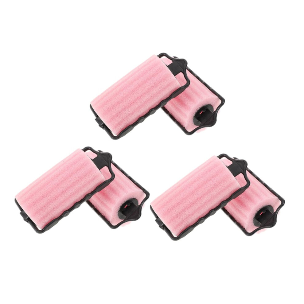 6pcs Soft Sponge Hair Rollers No Heat Curlers for Overnight Styling Fast Curl Volume Boost