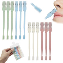 12PCS Manual Nose Hair Trimmer for Men and Women, DualSided 360 Rotation Stainless Steel Cutter