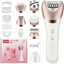 6 in 1 Electric Epilator for Women Wet and Dry Hair Removal with Epilator, Shaver, Exfoliator, Cleaning Brush