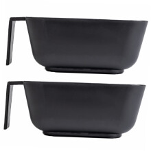 2pcs Hair Dye Mixing Bowls with Ergonomic Handle Grip NonSlip Base Easy Clean for Salon and Home Use