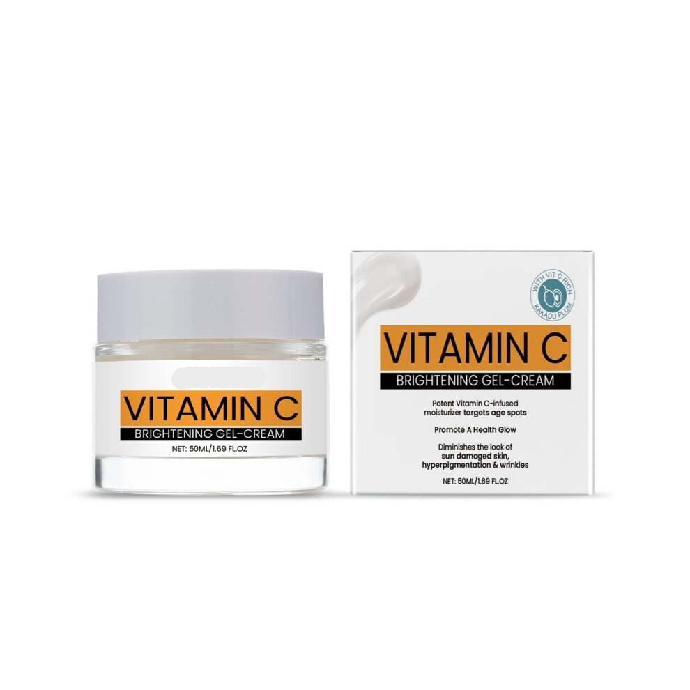 Vitamin C Face Cream Gel for Brightening Hydration and AntiWrinkle Daily Skincare 1PC