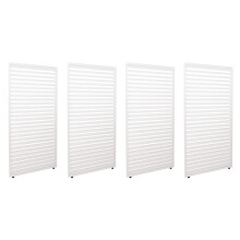 4er-Set Aluminium Paneele für Pergola MCW-L46, Terrassenüberdachung, Lamellenpaneel Modul, 204x369cm