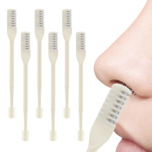 Manual Nose Hair Trimmer Stainless Steel Rotary Cutter with Cleaning Brush for Men and Women