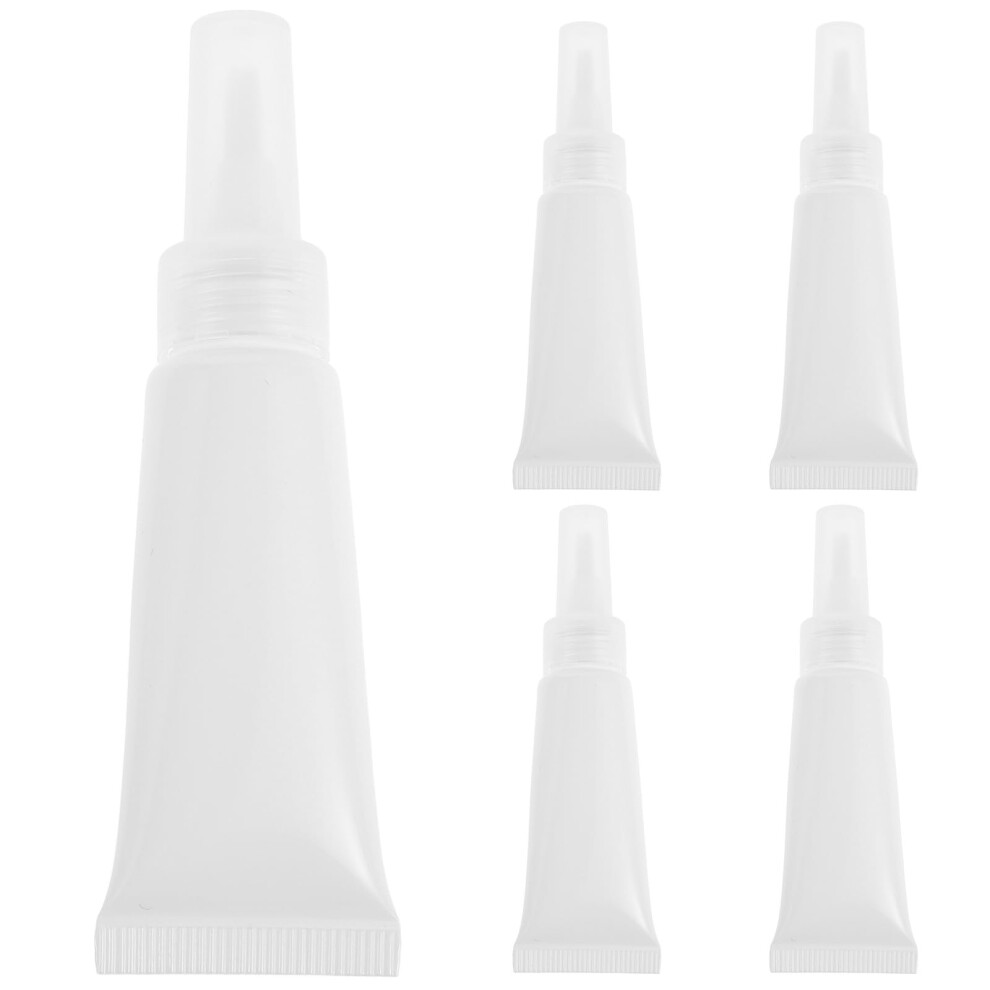Pink 5Pcs 10Ml Refillable Empty Lip Gloss Tubes With Leakresistant Seal And Stylish Cap For Diy Lip Balm