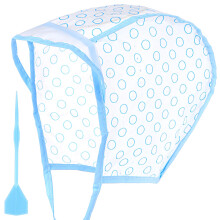 Hair Highlighting Cap Kit Blue with Hook for Controlled Strand Selection and Salon or Home Use
