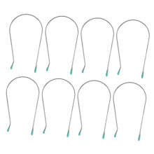 8pcs Heated Hair Roller Clips U Shaped Stainless Steel Replacement for Hot Curlers Styling