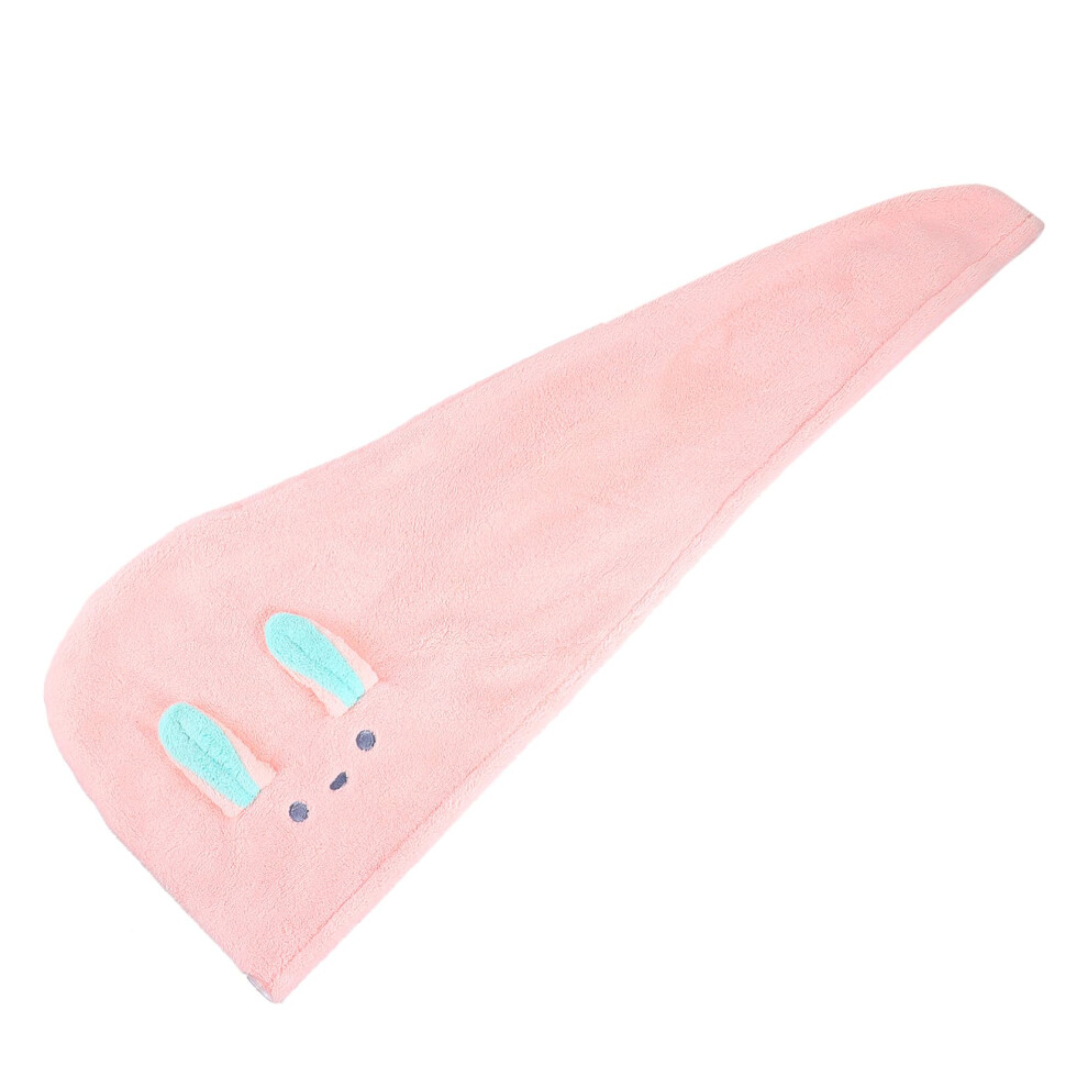 Didiseaon Cartoon Rabbit Ear Shower Cap for Women Quick Drying Soft Absorbent Hair Towel for Travel and Bath