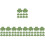5Ensembles Formes Vert, Décorations Élégantes 5