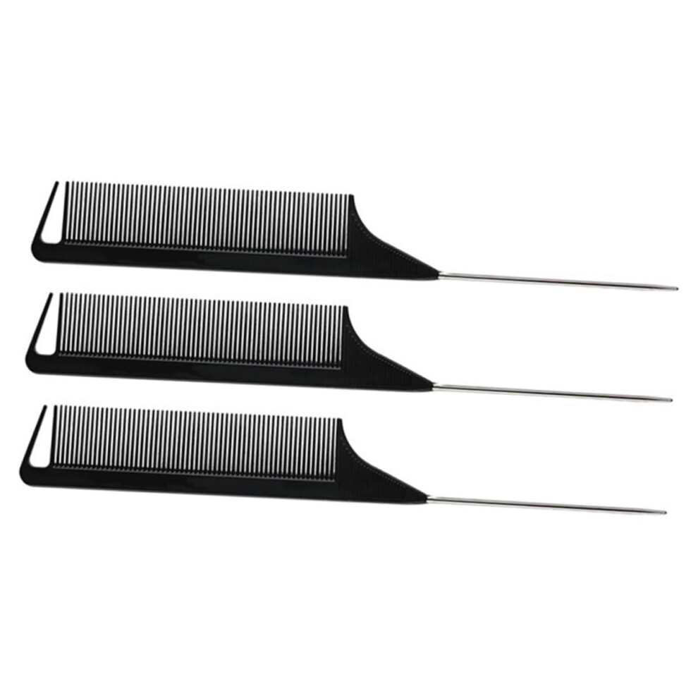 Unisex Professional Hair Sectioning Clips And Rat Tail Comb Set For Precise Sectioning Control And Salon Styling