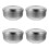 4Stk Metall Rasier Schale Mit Deckel Silber Langlebig Und Sicher 8
