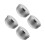 4Stk Metall Rasier Schale Mit Deckel Silber Langlebig Und Sicher 2