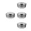 4Stk Metall Rasier Schale Mit Deckel Silber Langlebig Und Sicher 7