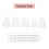 15Stk Pipa Nails Weiß Fingertip Protective Covers Langlebig 11