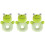 3Pièces Jouets Hochet Bébé Vert Main 4