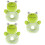 3Pièces Jouets Hochet Bébé Vert Main 7