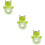 3Pièces Jouets Hochet Bébé Vert Main 9