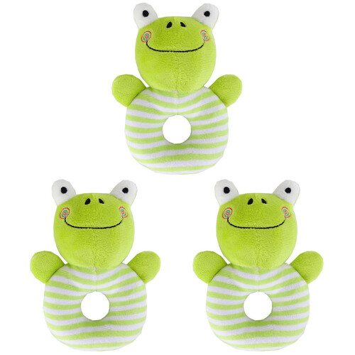 3Pièces Jouets Hochet Bébé Vert Main 1